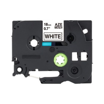 Nastro compatibile con Brother TZ-N241 / TZe-N241, 18mm x 8m, testo nera / sfondo bianco, non laminato