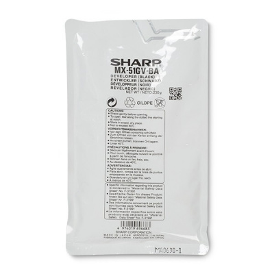 Sharp MX51GVBA nero (black) developer originale