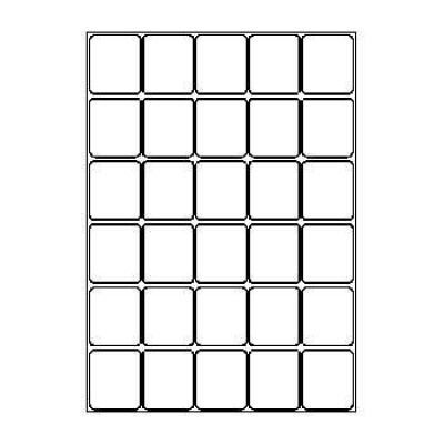 Etichette autoadesive 40 x 46 mm, 30 etichette, A4, 100 fogli