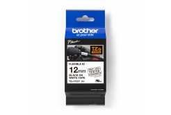 Brother TZ-FX231 / TZe-FX231 Pro Tape, 12mm x 8m, testo nera/nastro bianco, nastro originale