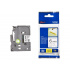 Nastro compatibile con Brother TZ-S211/TZe-S211 6mm x 8m extr.adh. testo nera/sfondo bianco
