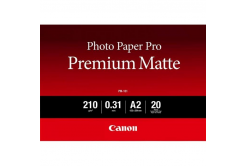 Canon Photo Paper Premium Matte PM-101 8657B017, 210 g/m2, 16.54x23.39", A2, 20pz, smooth, opaco, bianco, carta fotografica