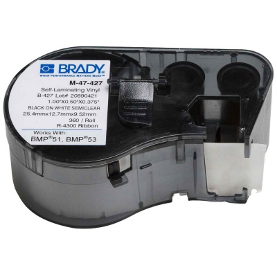 Brady M-47-427 / 131589, etichette 12.70 mm x 25.40 mm