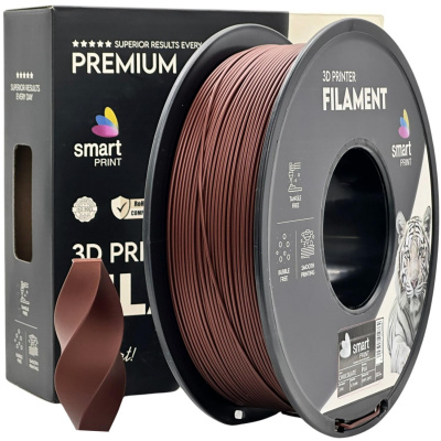 Smart Print FG-S72-E1, 3D filamento, PLA, 1,75mm, 1000g, Marrone (Chocolate)