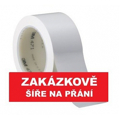 3M 471 Nastro adesivo di marcatura in PVC, resistente all'abrasione, bianco 9 mm x 33 m