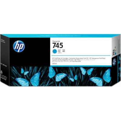 HP 745 F9K03A ciano (cyan) cartuccia originale
