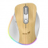 Mouse wireless, Genius Ergo 9000S Pro, bianco-beige, ottico, 2400DPI