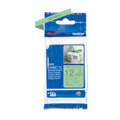 Brother TZE-RM34, 12mm x 4m, testo oro/sfondo verde, nastro originale