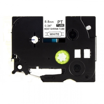 Nastro compatibile con Brother HSe-221, 8,8mm x 1,5m, testo nera / sfondo bianco