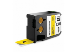 Dymo XTL 1868773, 24mm x 7m, testo nera/sfondo giallo, nastro originale