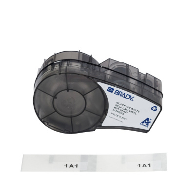 Brady M21-18-427 / 152084, 25.40 mm, Vinyl, testo nera / sfondo bianco