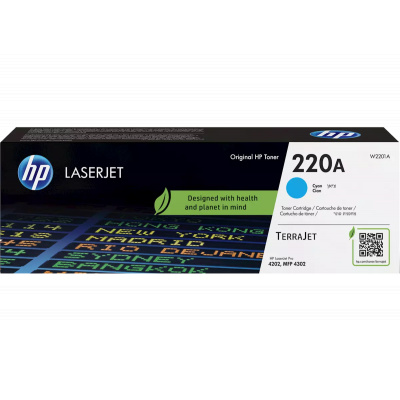 HP 220A W2201A ciano (cyan) toner originale