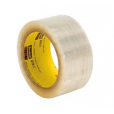 3M 375E Nastro da imballaggio, trasparente 50 mm x 66 m