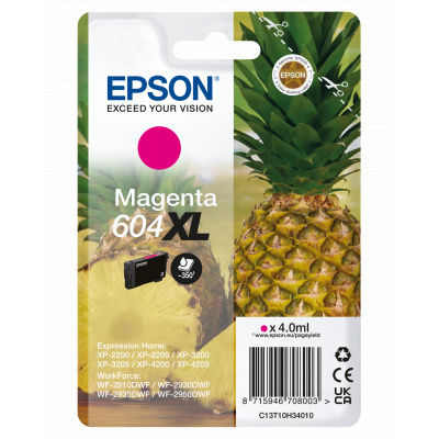 Epson 604XL T10H340 C13T10H34010 magenta (cyan) cartuccia originale