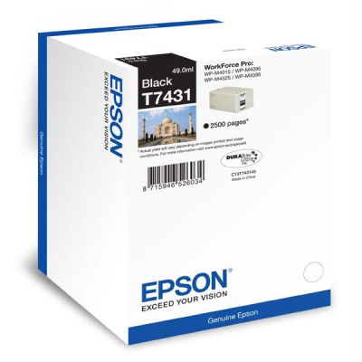Epson T7431 C13T74314010 nero (black) cartuccia originale