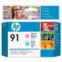 HP C9462A, HP 91, light cyan/light magenta, HP DesignJet Z6100 testina di stampa originale 