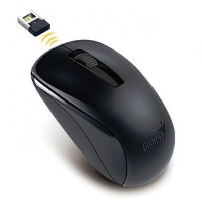 Genius Mouse NX-7005 31030017400, 1200DPI, 2.4 [GHz], ottica, 3sp\., senza fili USB, nero, AA