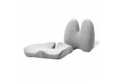 Powerton ERGO CUSHY Set bederní opěrky a podsedáku, šedý