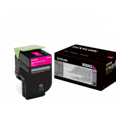 Lexmark 80C0X30 magenta toner originale