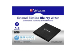Verbatim 43890 Masterizzatore Blu-Ray esterno, tecnologia MDISC (tm)