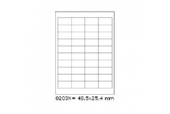 Etichette autoadesive 48,5 x 25,4 mm, 40 etichette, A4, 100 fogli