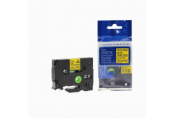 Nastro compatibile con Brother TZ-S631/TZe-S631 12mm x 8m extr.adh. testo nera/sfondo giallo