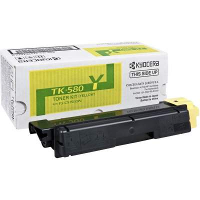 Kyocera Mita TK-580Y giallo (yellow) toner originale