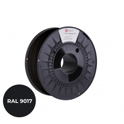 C-Tech 3DF-P-ABS1.75-9017 3D filamento, PREMIUM LINE, ABS, traffico nero, RAL9017, 1,75mm, 1kg
