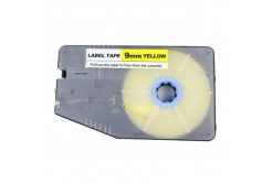 Nastro autoadesivo L-Mark LM512YL, 12mm x 8m, giallo