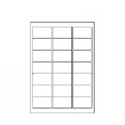 Etichette autoadesive 63,5 x 38,1 mm, 21 etichette, A4, 100 fogli