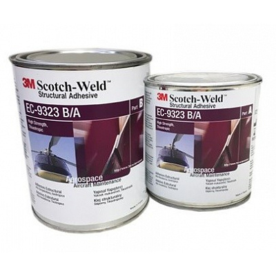 3M EC-9323 B/A Scotch-Weld™ Adesivo epossidico rinforzato, kit = 1 litro (A = 769 ml + B = 231 ml)