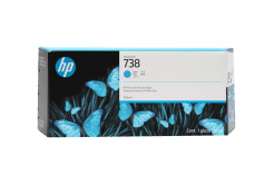 HP 738 676M6A ciano (cyan) cartuccia originale