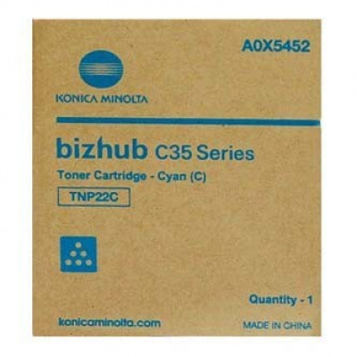 Konica Minolta TNP-22C ciano (cyan) toner originale
